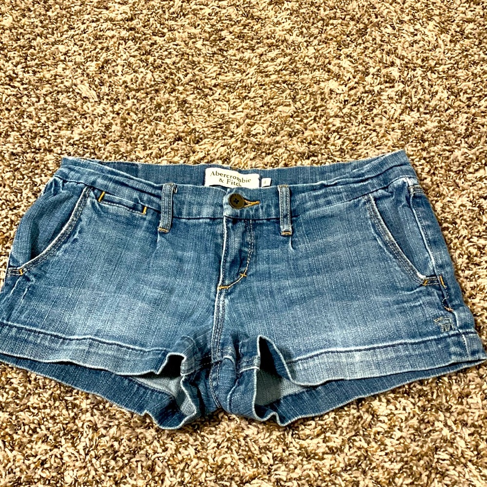 Abercrombie & Fitch Blue Jean Shorts